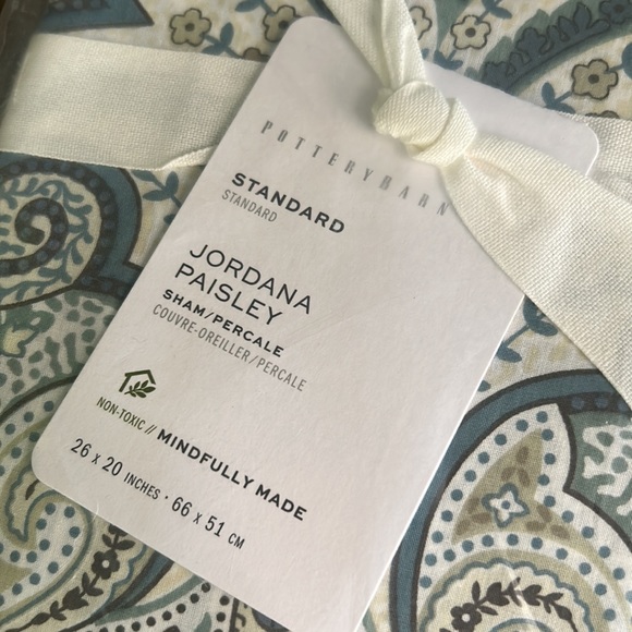 Pottery Barn Jordan’s paisley full/queen Duvet and 2 stand pillow shams BNWT - Picture 3 of 8